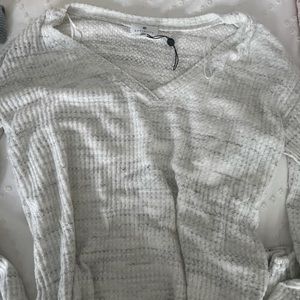 White/gray basic sweater!